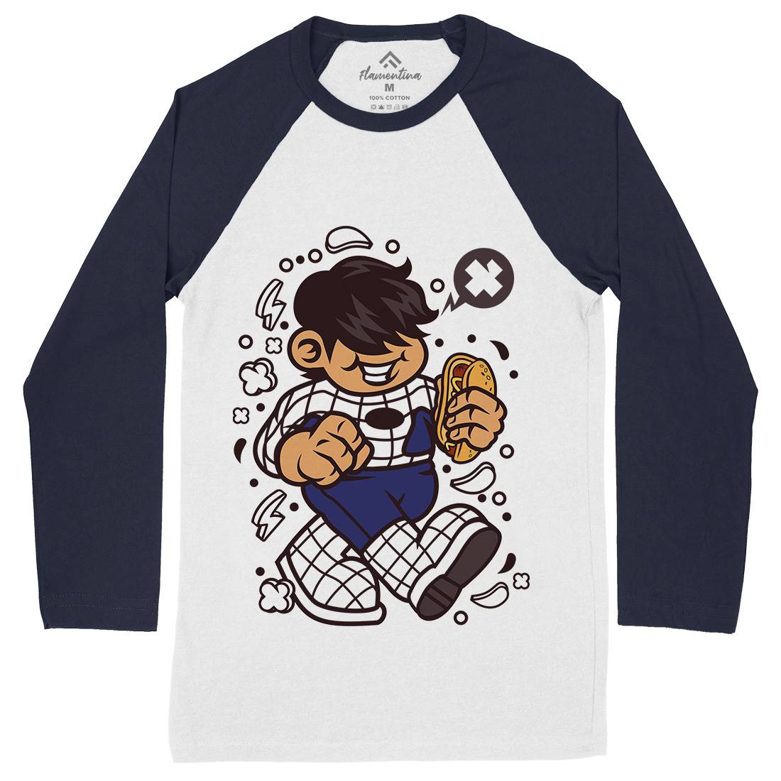 Superhero Spider Kid Mens Long Sleeve Baseball T-Shirt Geek C266
