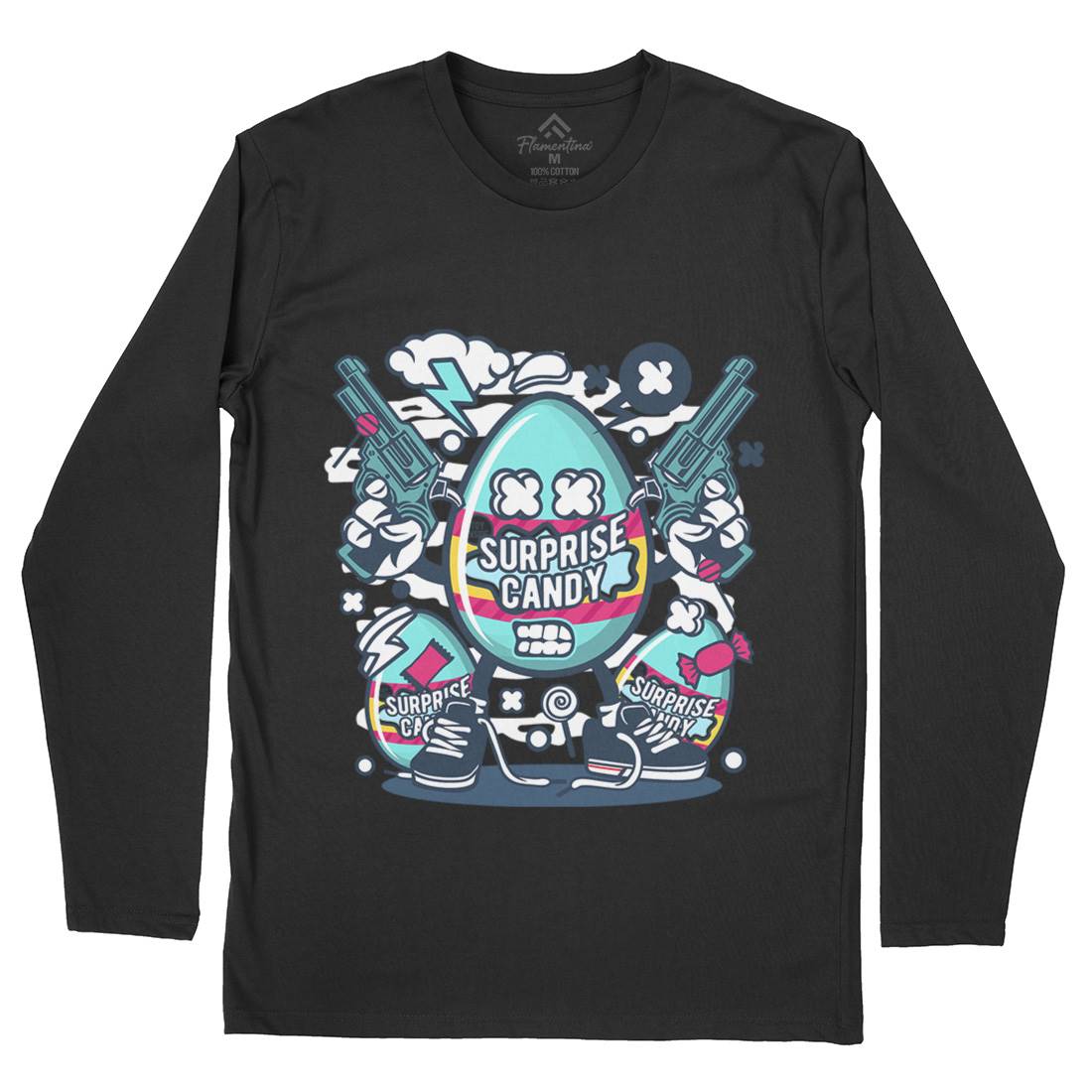 Surprise Candy Mens Long Sleeve T-Shirt Food C268