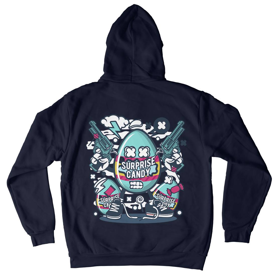 Surprise Candy Mens Hoodie With Pocket Food C268