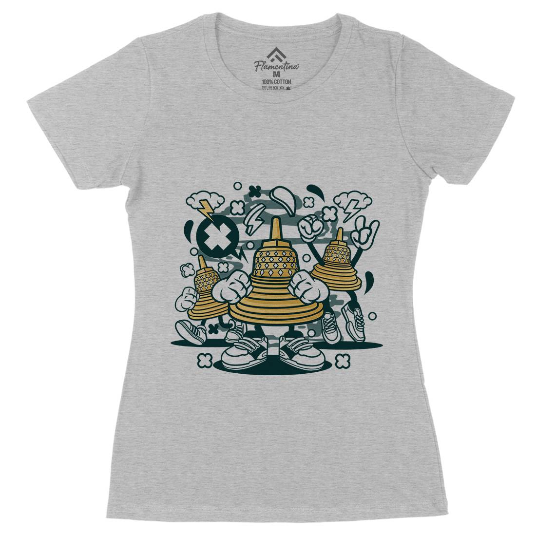 Temple Womens Organic Crew Neck T-Shirt Asian C271