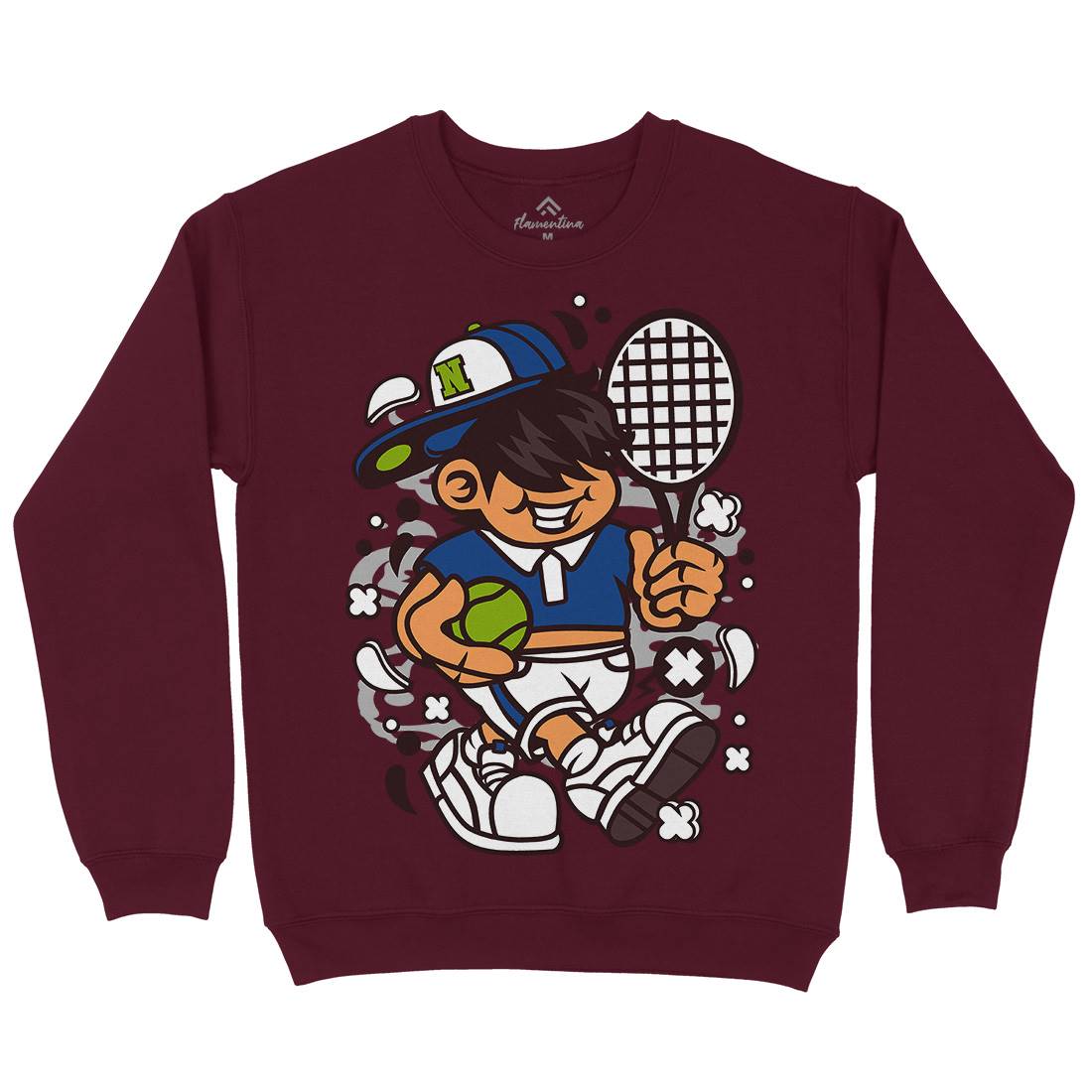 Tennis Kid Mens Crew Neck Sweatshirt Sport C273