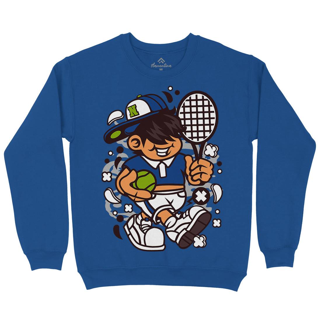 Tennis Kid Kids Crew Neck Sweatshirt Sport C273