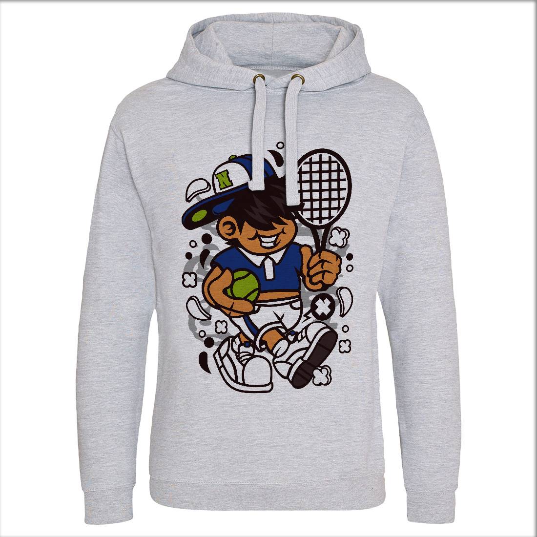 Tennis Kid Mens Hoodie Without Pocket Sport C273