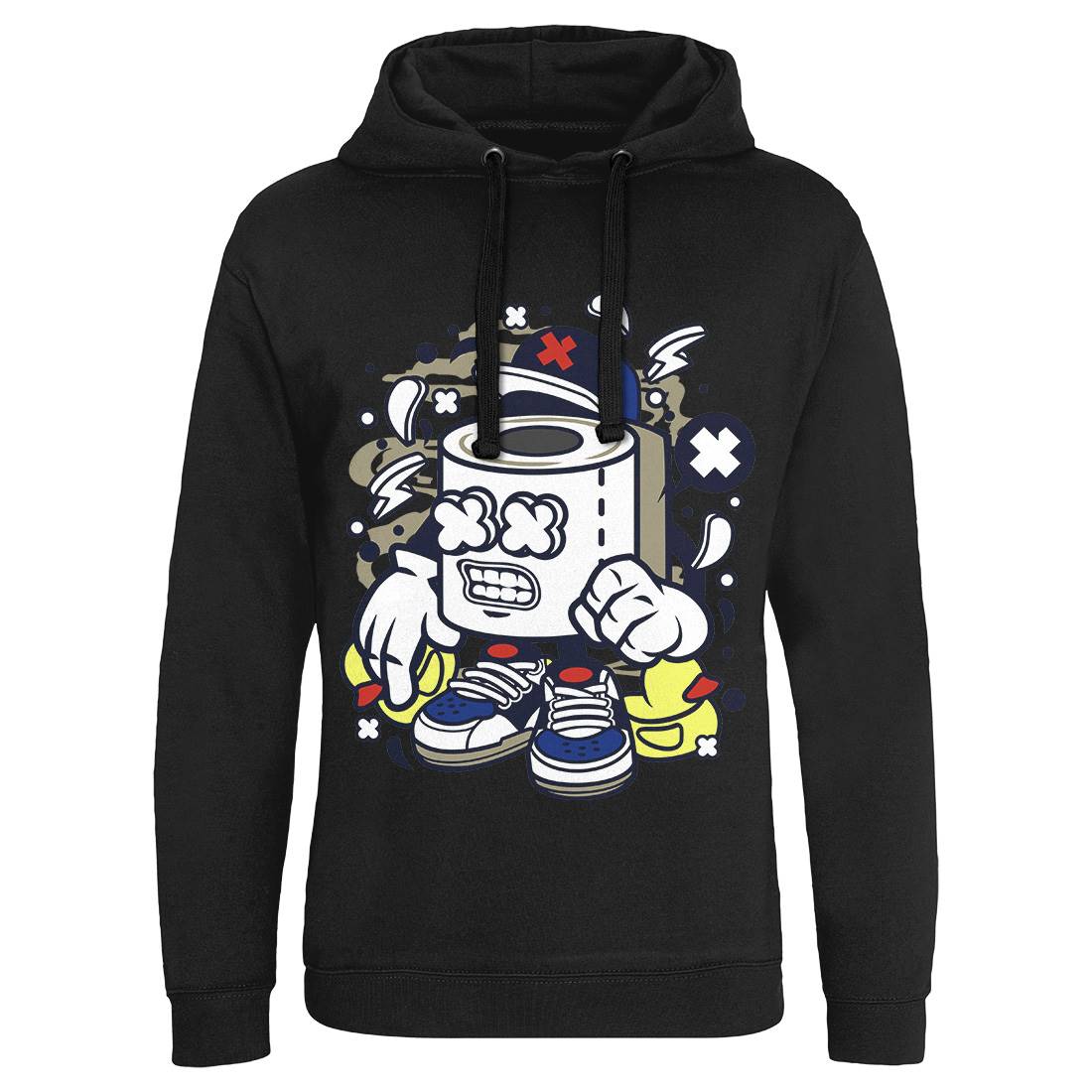 Toilet Paper Mens Hoodie Without Pocket Retro C279