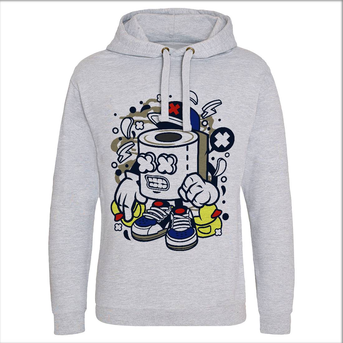 Toilet Paper Mens Hoodie Without Pocket Retro C279