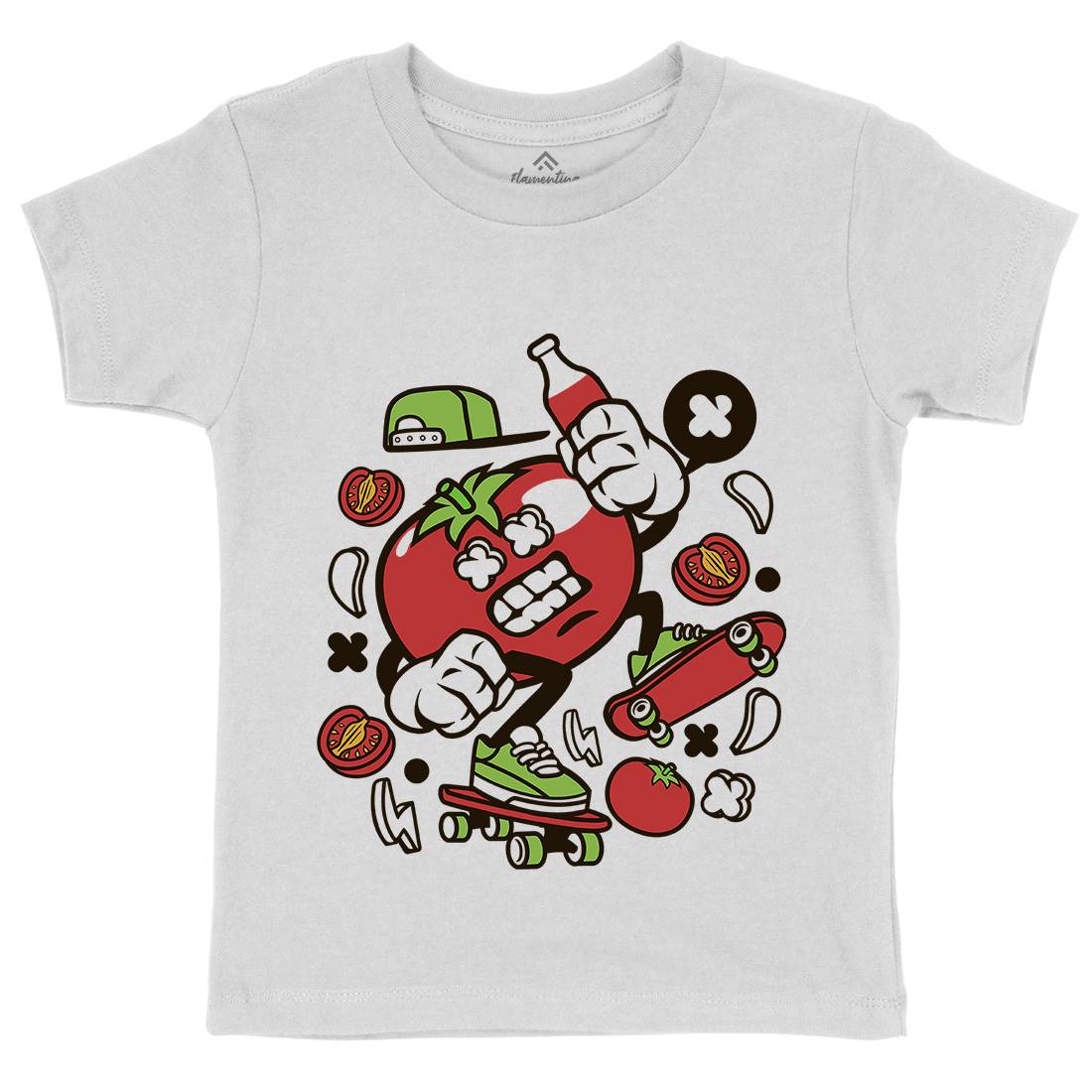 Tomato Kids Crew Neck T-Shirt Food C280