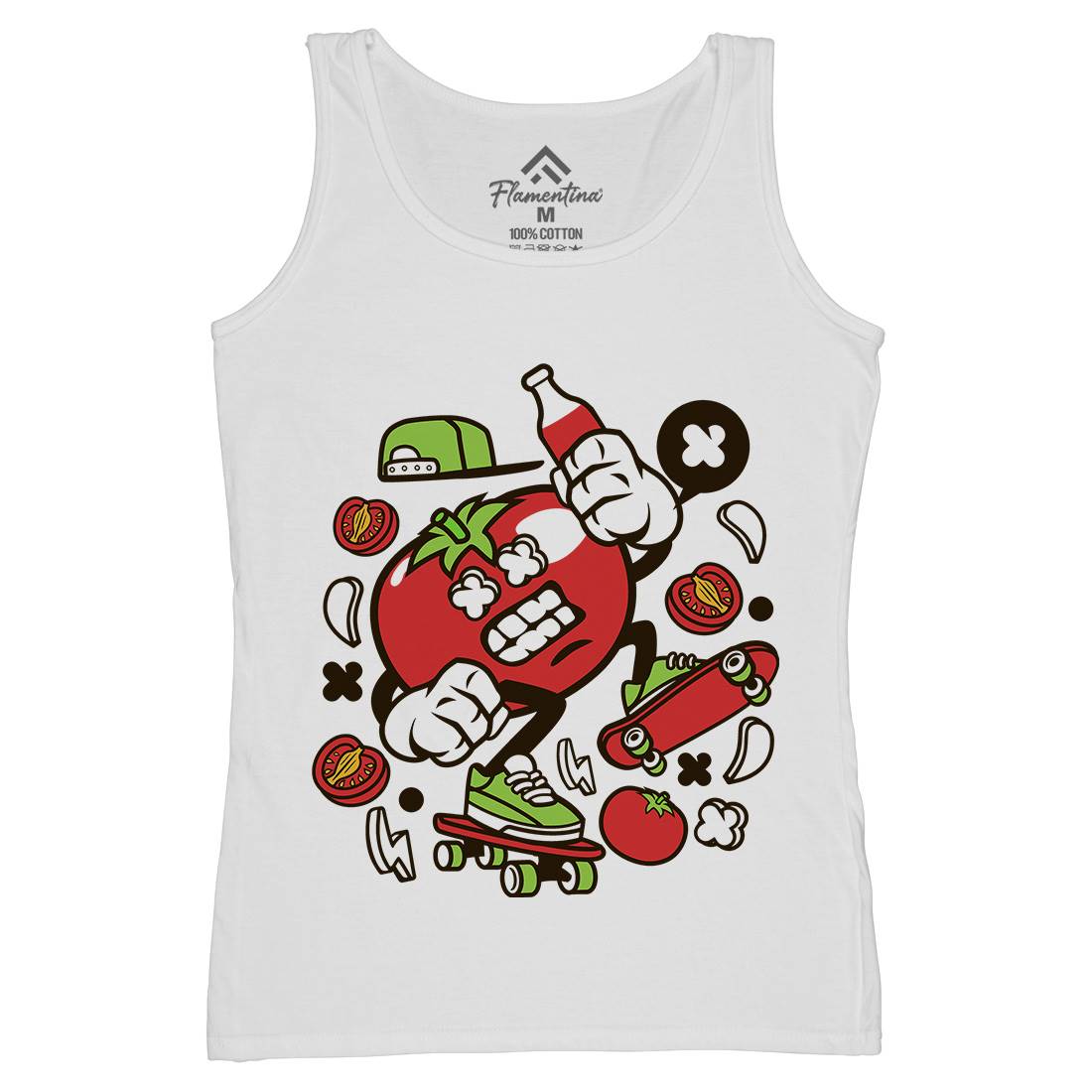 Tomato Womens Organic Tank Top Vest Food C280