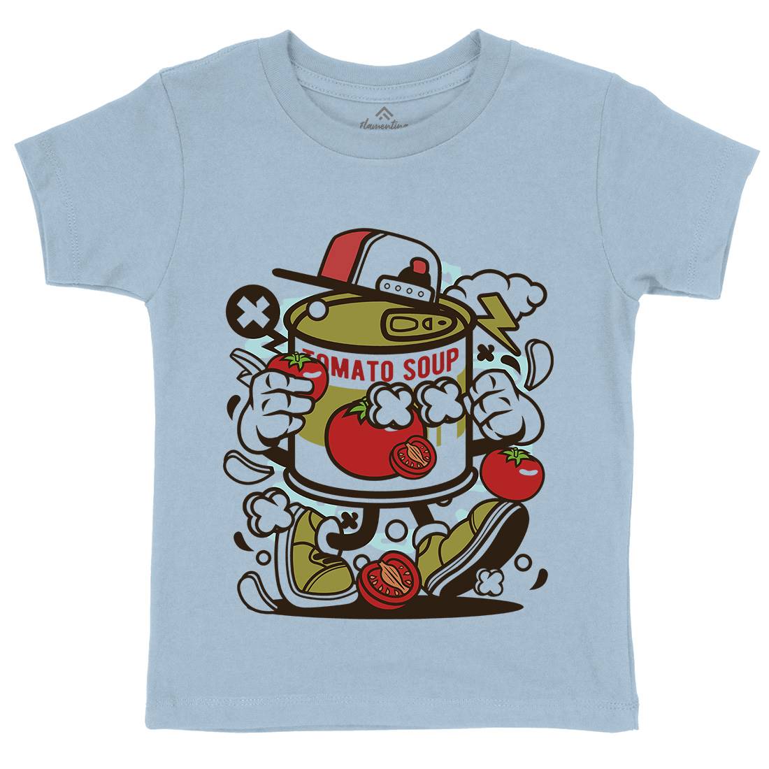 Tomato Soup Kids Organic Crew Neck T-Shirt Food C281