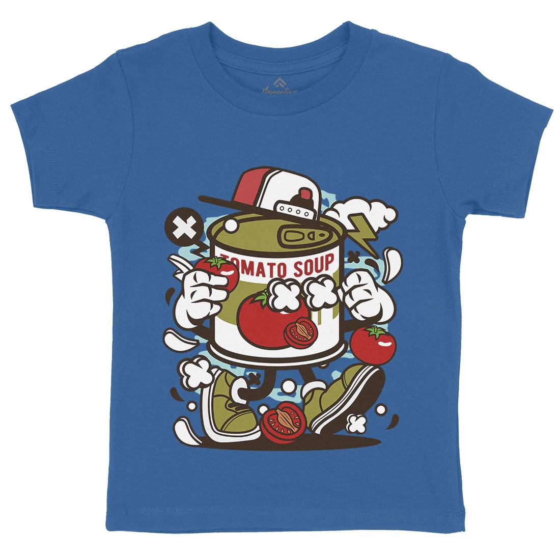 Tomato Soup Kids Organic Crew Neck T-Shirt Food C281