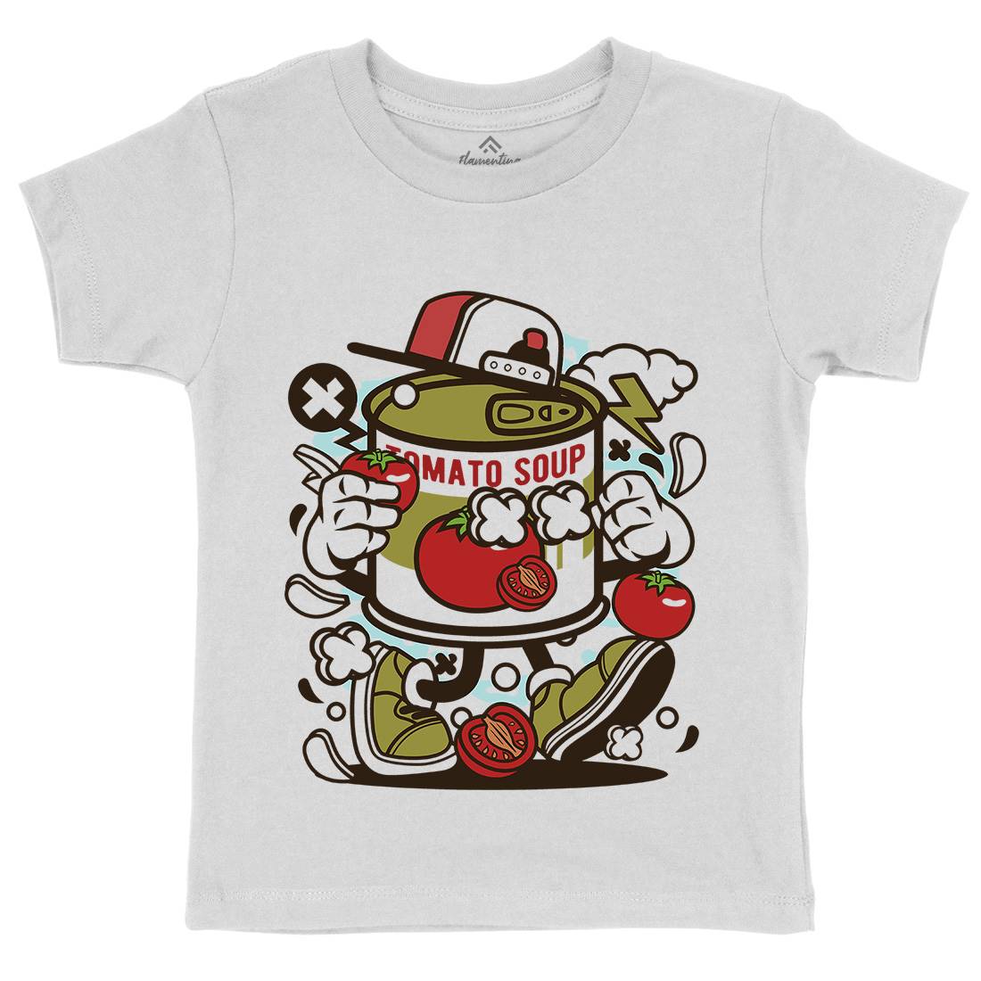 Tomato Soup Kids Crew Neck T-Shirt Food C281