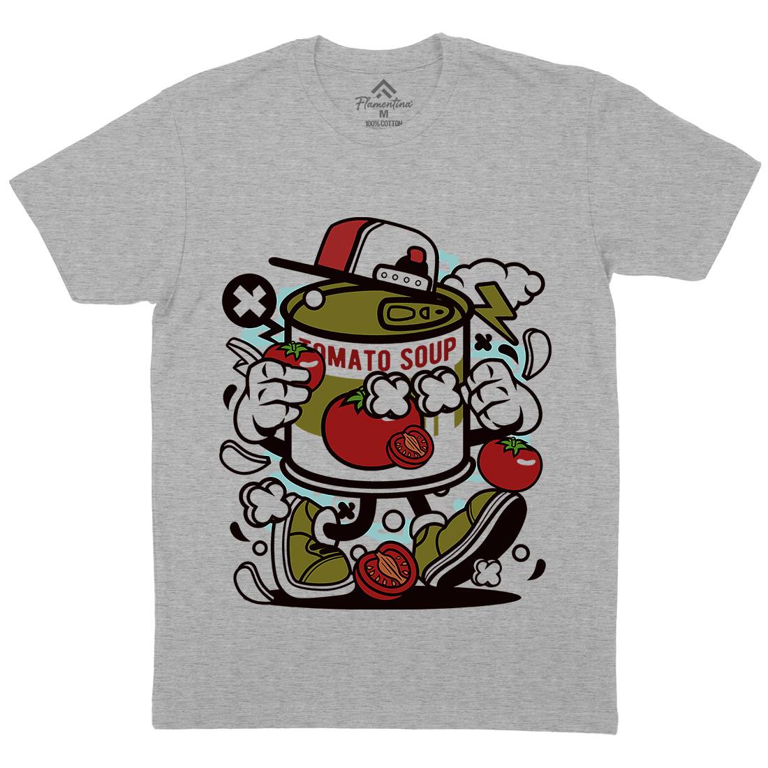 Tomato Soup Mens Crew Neck T-Shirt Food C281
