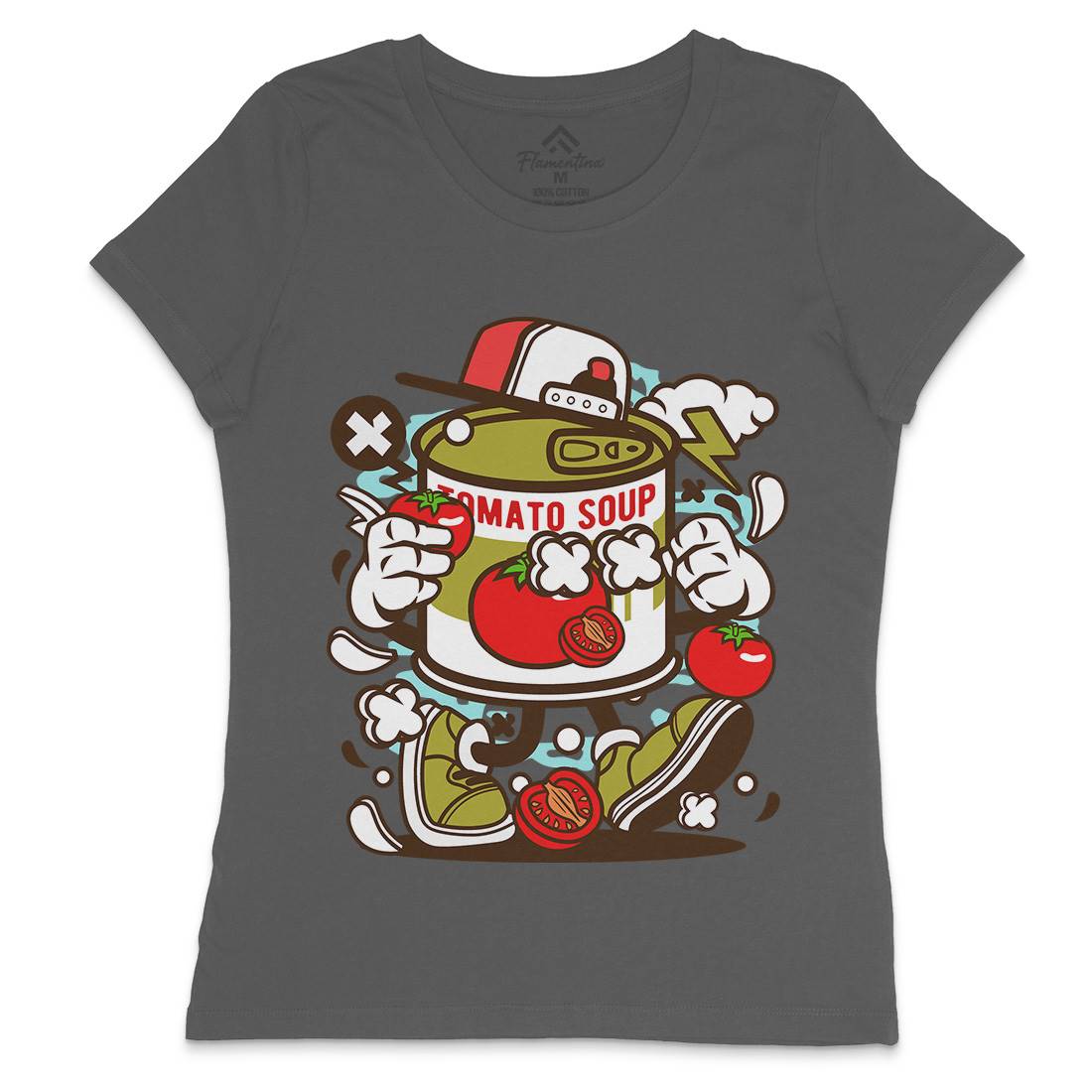 Tomato Soup Womens Crew Neck T-Shirt Food C281