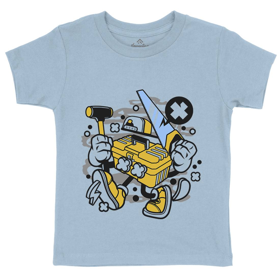 Tool Box Kids Organic Crew Neck T-Shirt Work C282