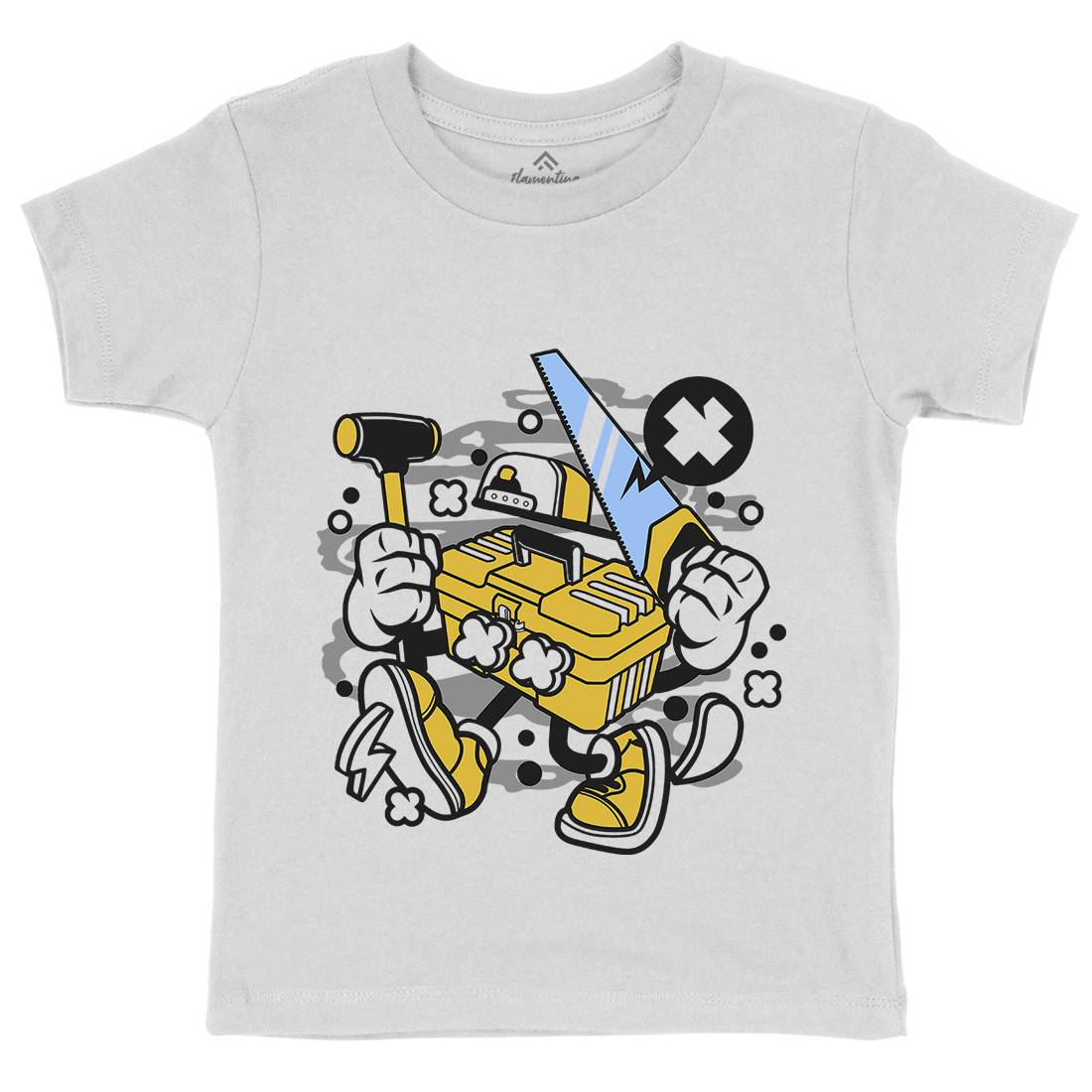 Tool Box Kids Organic Crew Neck T-Shirt Work C282