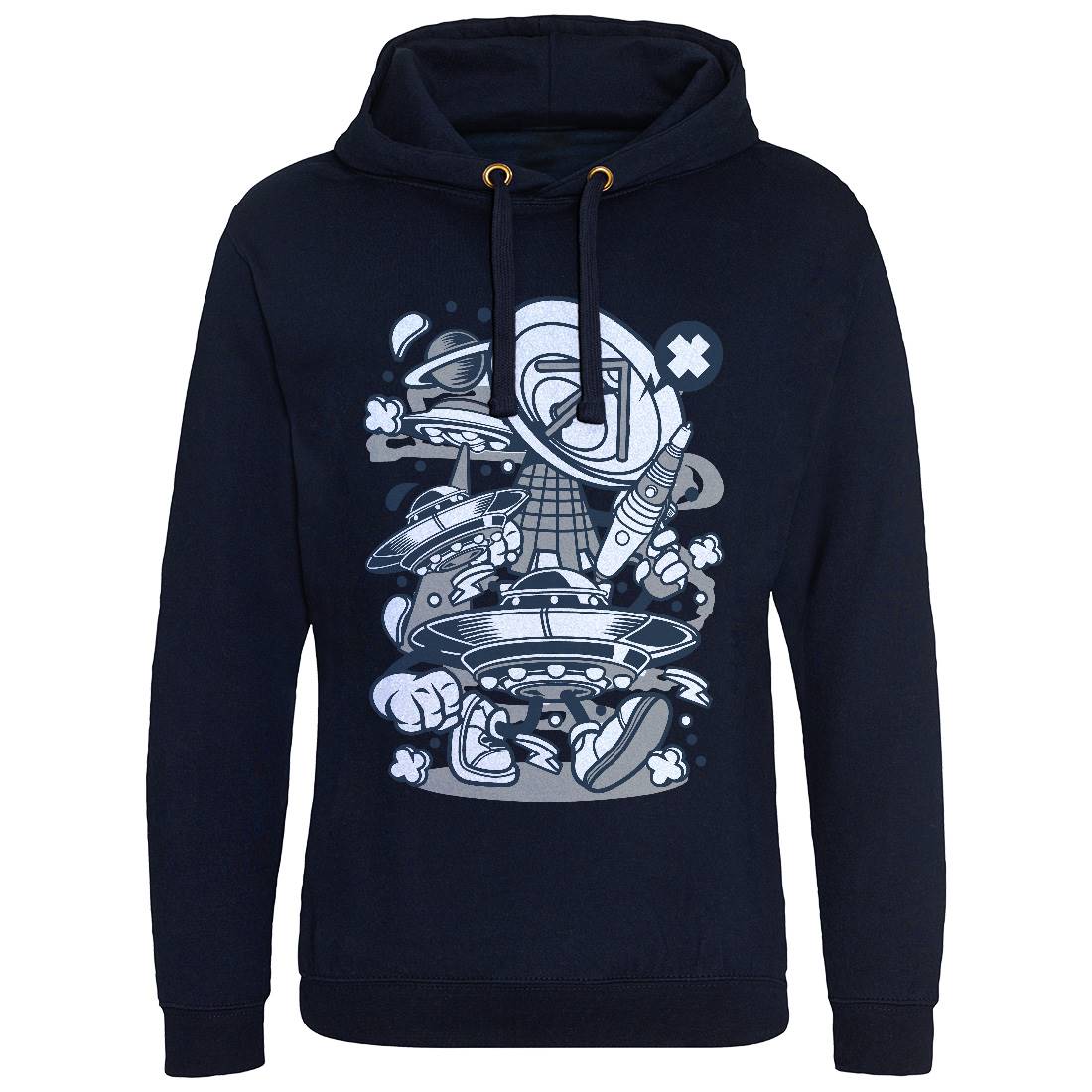 Ufo Mens Hoodie Without Pocket Space C287