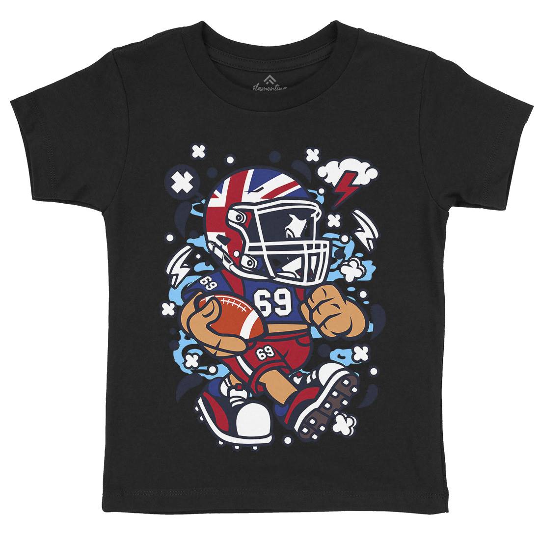 United Kingdom Football Kid Kids Crew Neck T-Shirt Sport C289