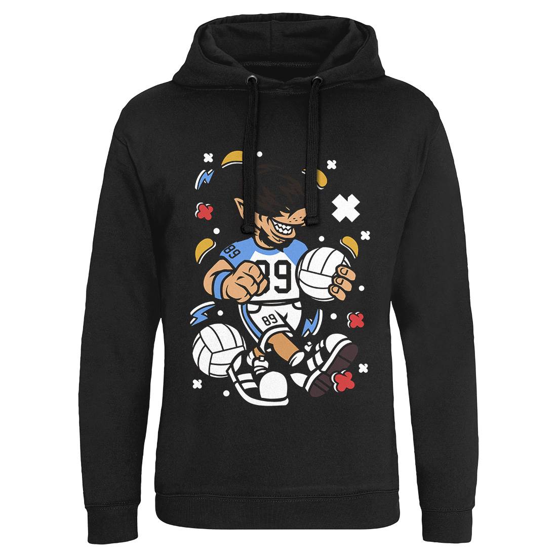 Wolf Volleyball Player Mens Hoodie Without Pocket Sport C299