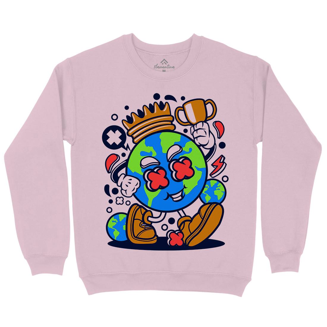 World King Kids Crew Neck Sweatshirt Retro C300