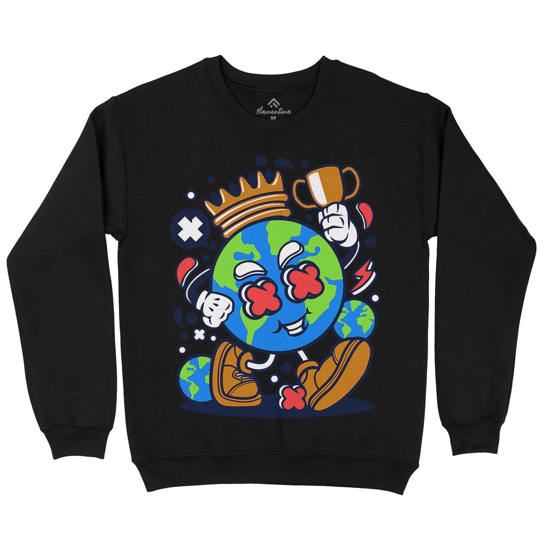World King Kids Crew Neck Sweatshirt Retro C300