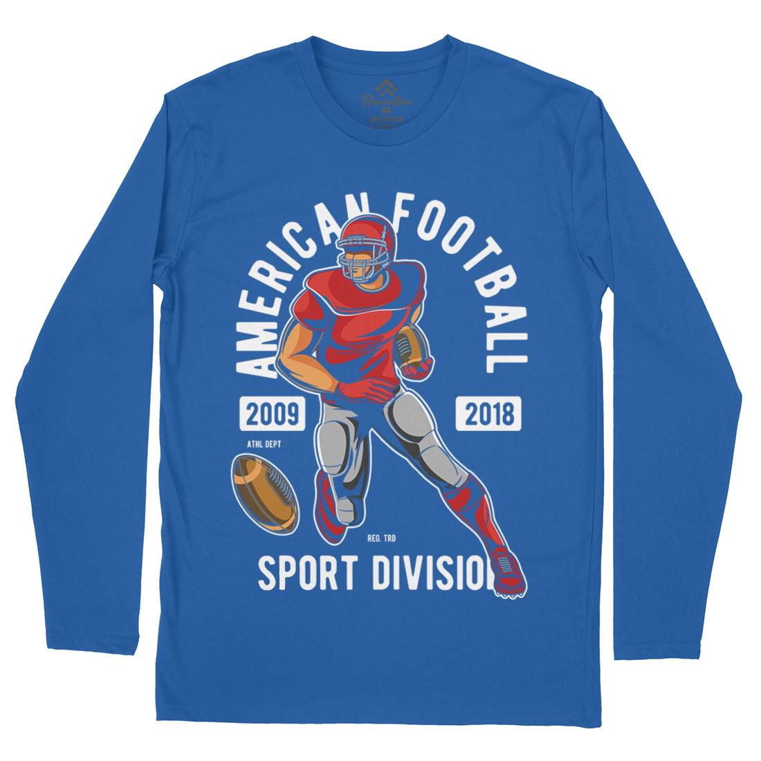 American Football Mens Long Sleeve T-Shirt Sport C301