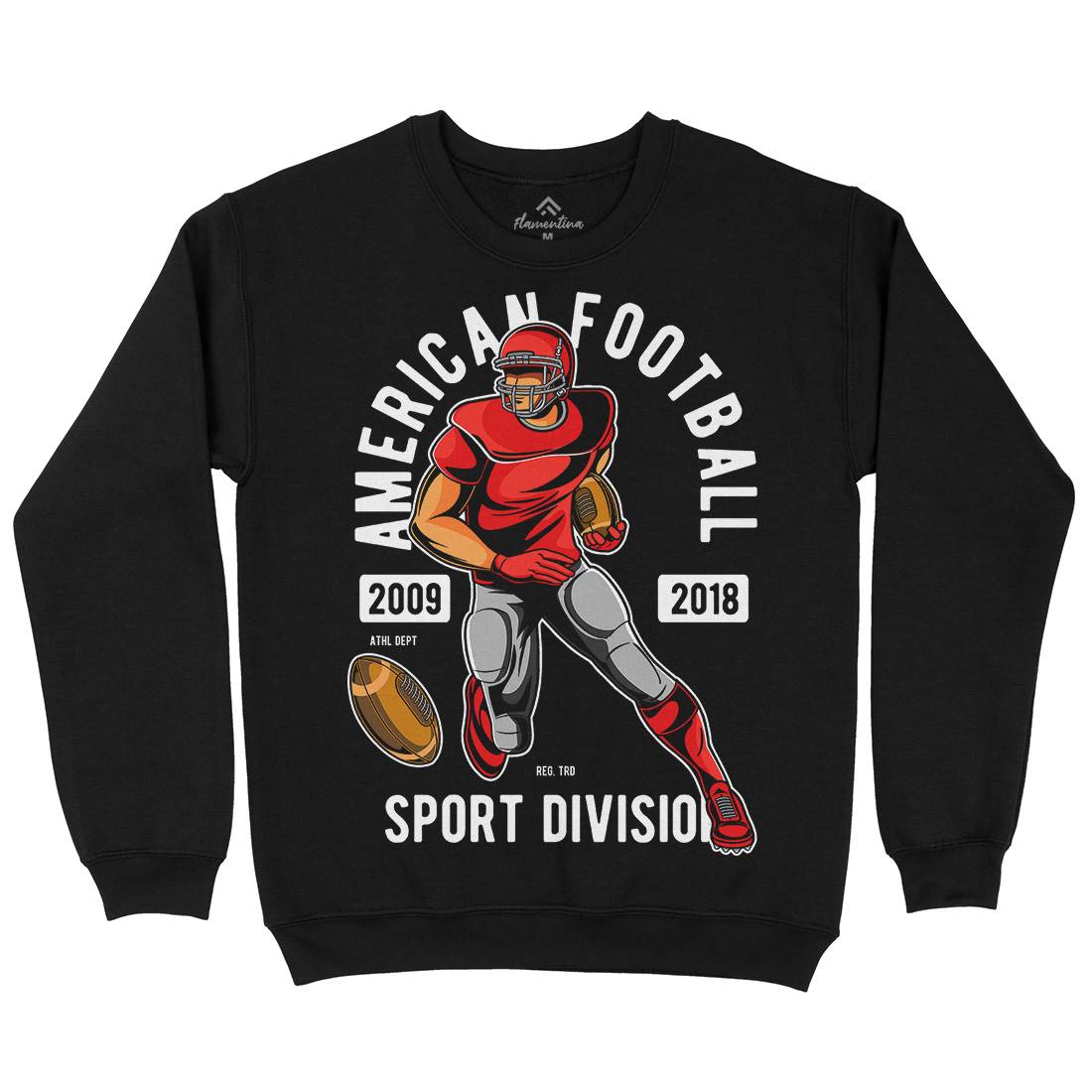 American Football Kids Crew Neck Sweatshirt Sport C301