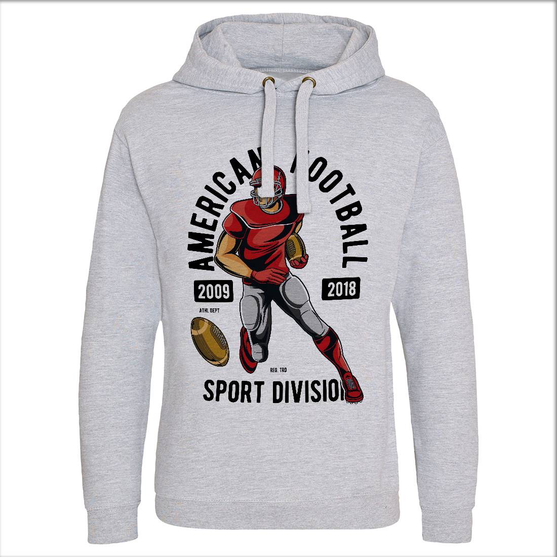 American Football Mens Hoodie Without Pocket Sport C301