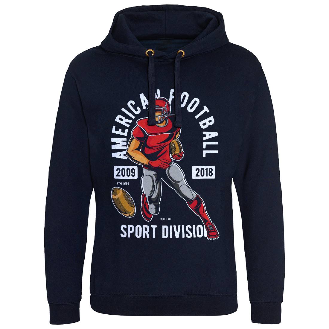 American Football Mens Hoodie Without Pocket Sport C301