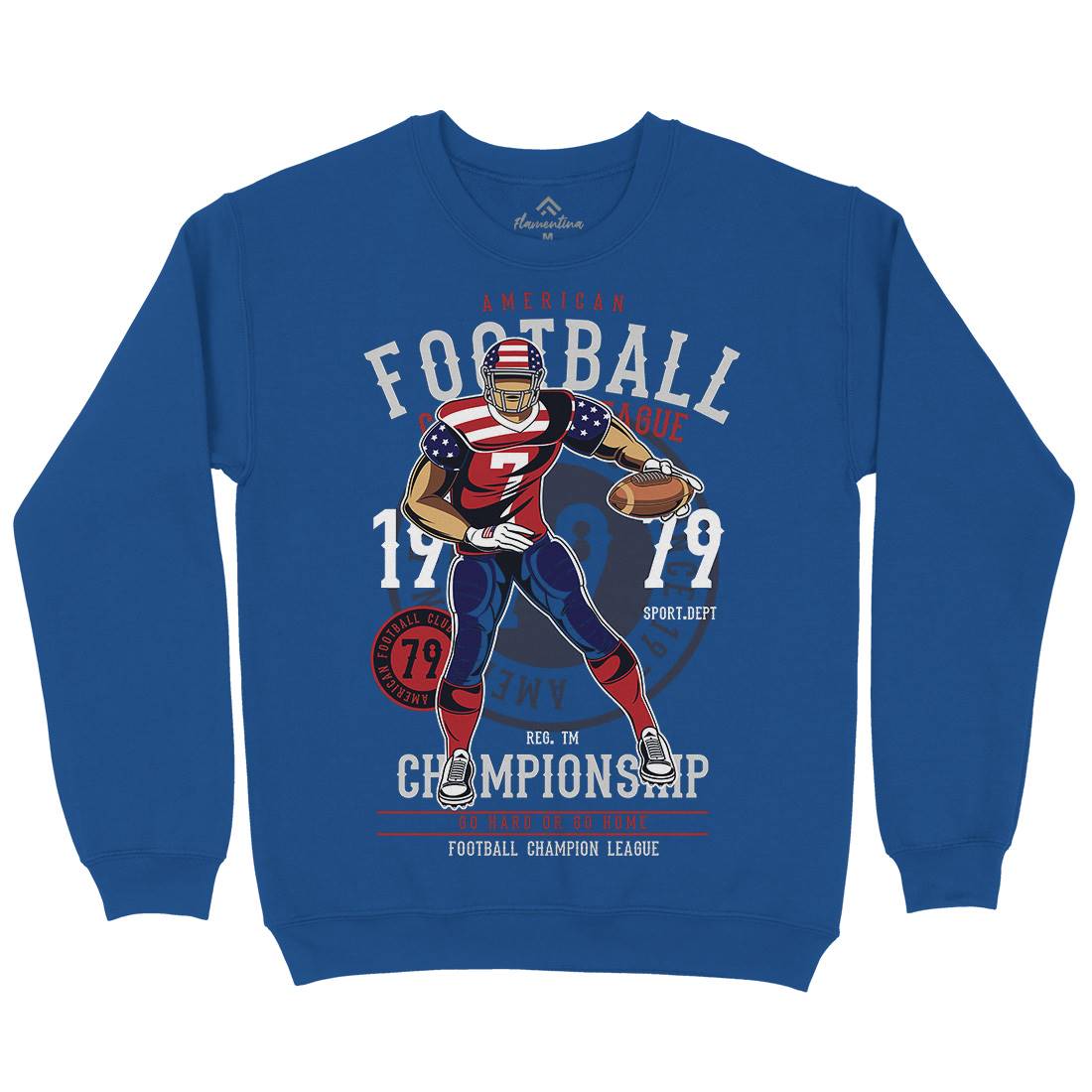 American Football Player Kids Crew Neck Sweatshirt Sport C302