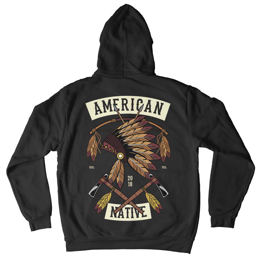 American Native Kids Crew Neck Hoodie American C303