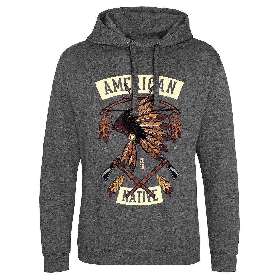 American Native Mens Hoodie Without Pocket American C303