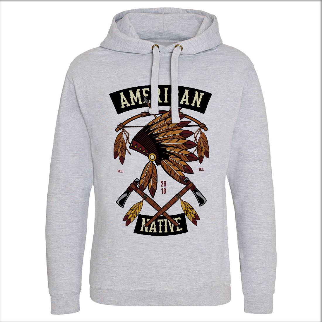 American Native Mens Hoodie Without Pocket American C303