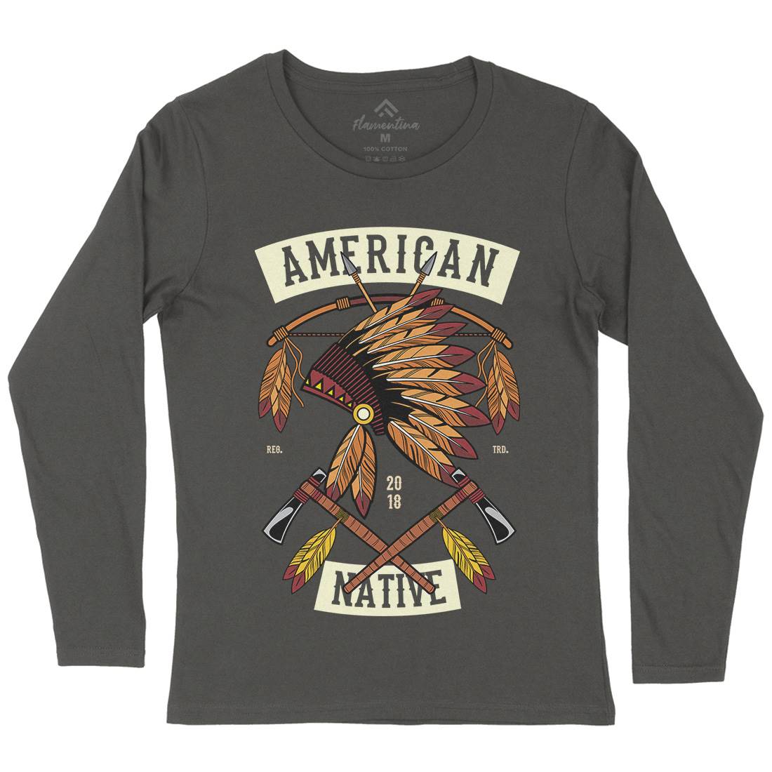American Native Womens Long Sleeve T-Shirt American C303