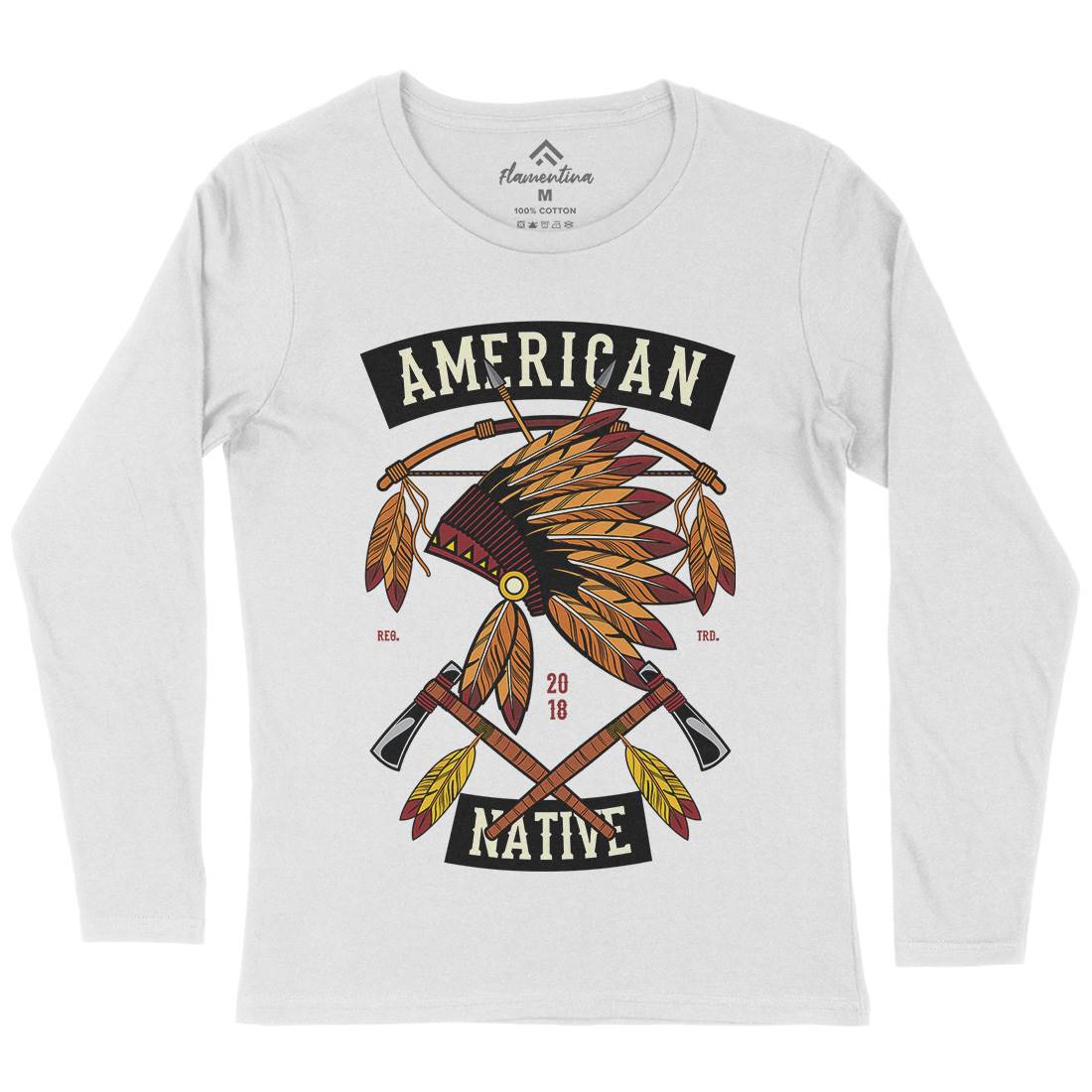 American Native Womens Long Sleeve T-Shirt American C303