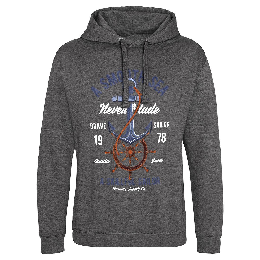 Anchor Mens Hoodie Without Pocket Navy C305