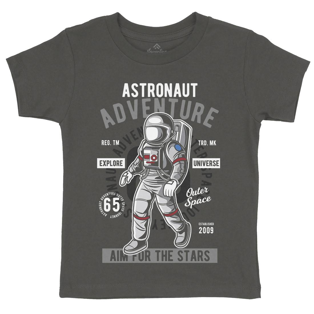 Astronaut Adventure Kids Crew Neck T-Shirt Space C307