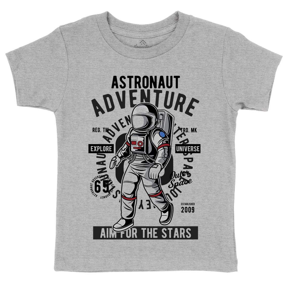 Astronaut Adventure Kids Organic Crew Neck T-Shirt Space C307