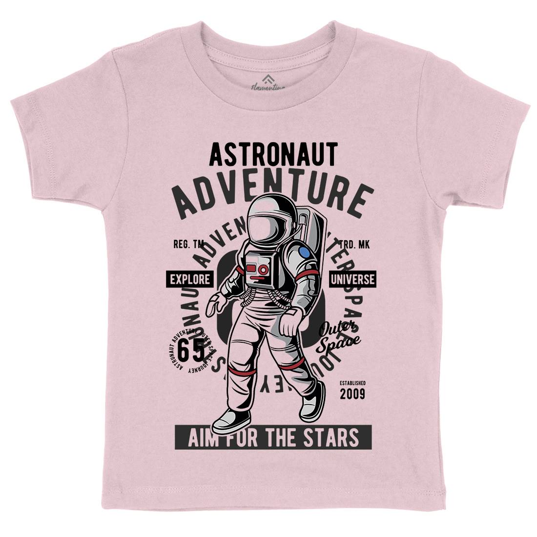 Astronaut Adventure Kids Organic Crew Neck T-Shirt Space C307