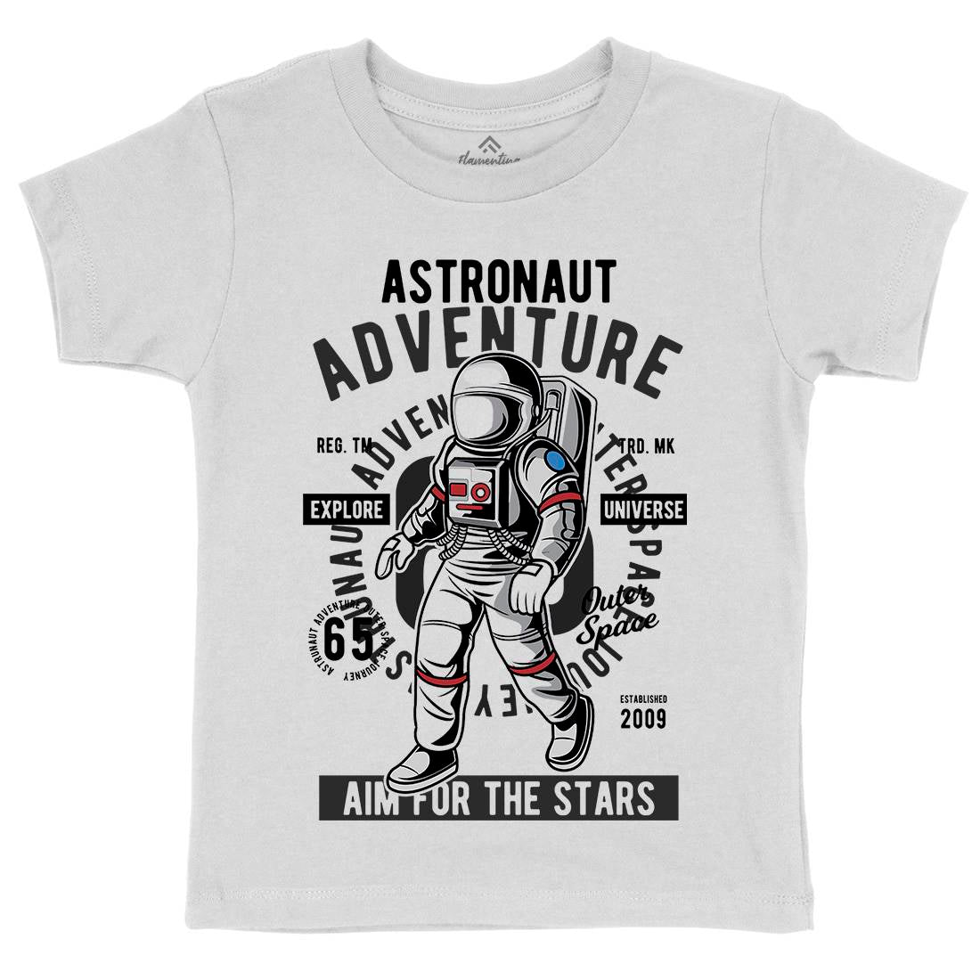 Astronaut Adventure Kids Crew Neck T-Shirt Space C307