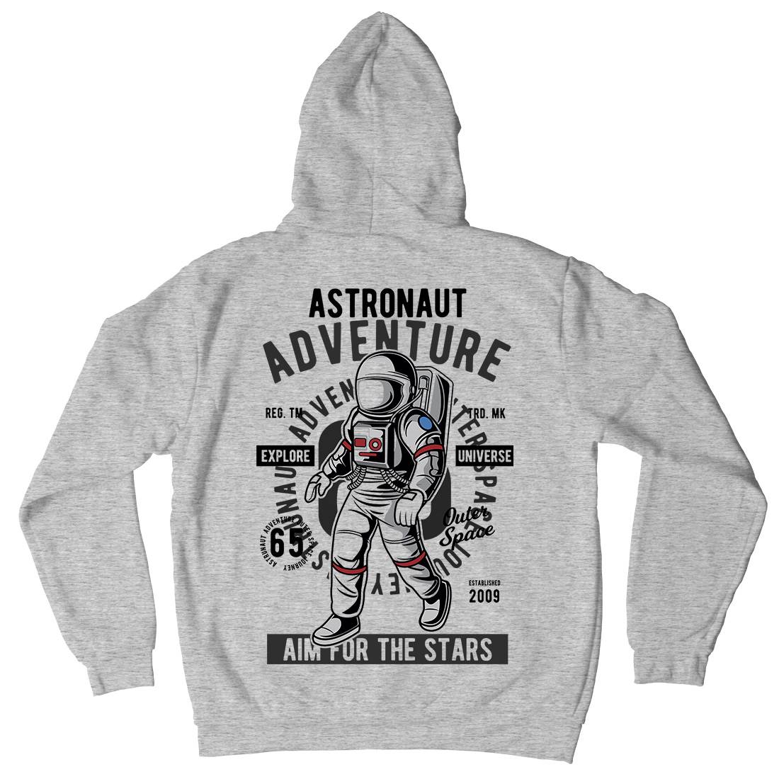 Astronaut Adventure Mens Hoodie With Pocket Space C307