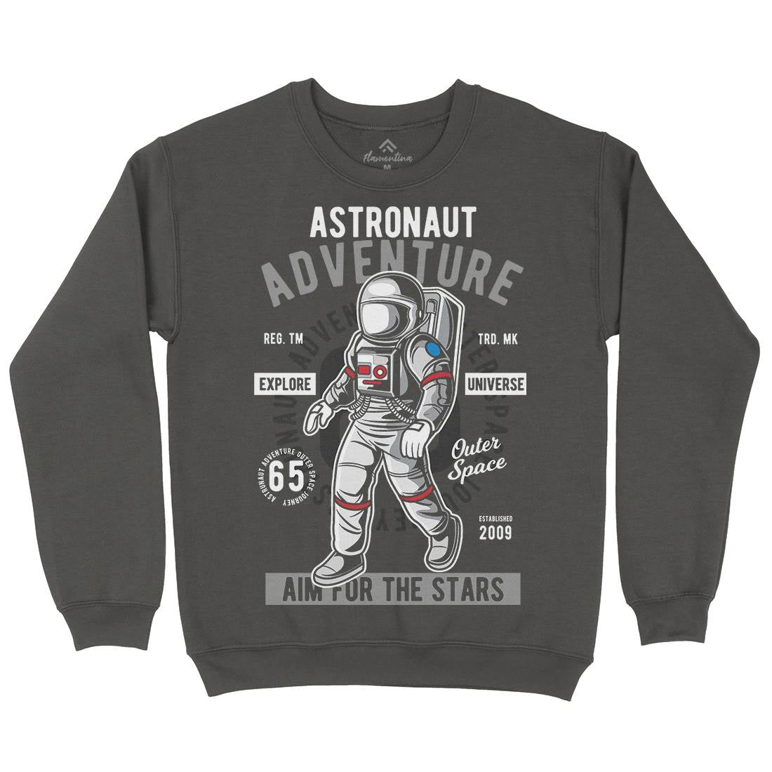 Astronaut Adventure Kids Crew Neck Sweatshirt Space C307