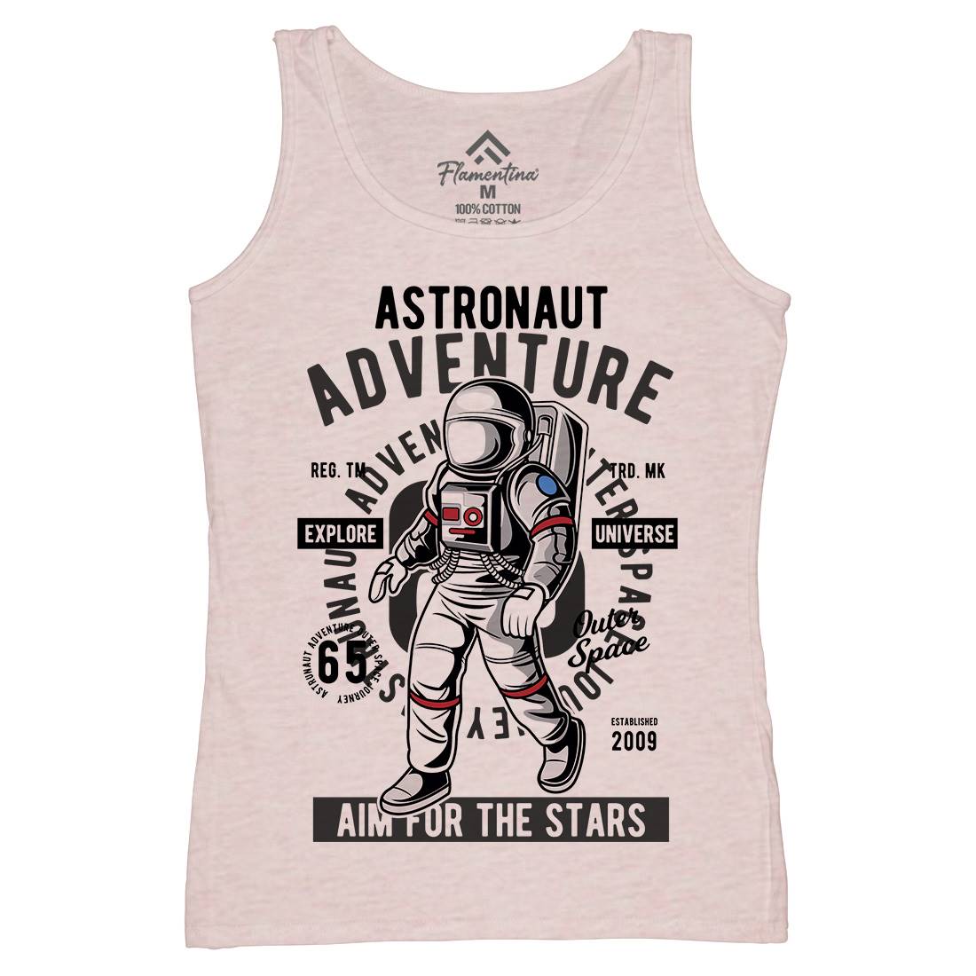 Astronaut Adventure Womens Organic Tank Top Vest Space C307
