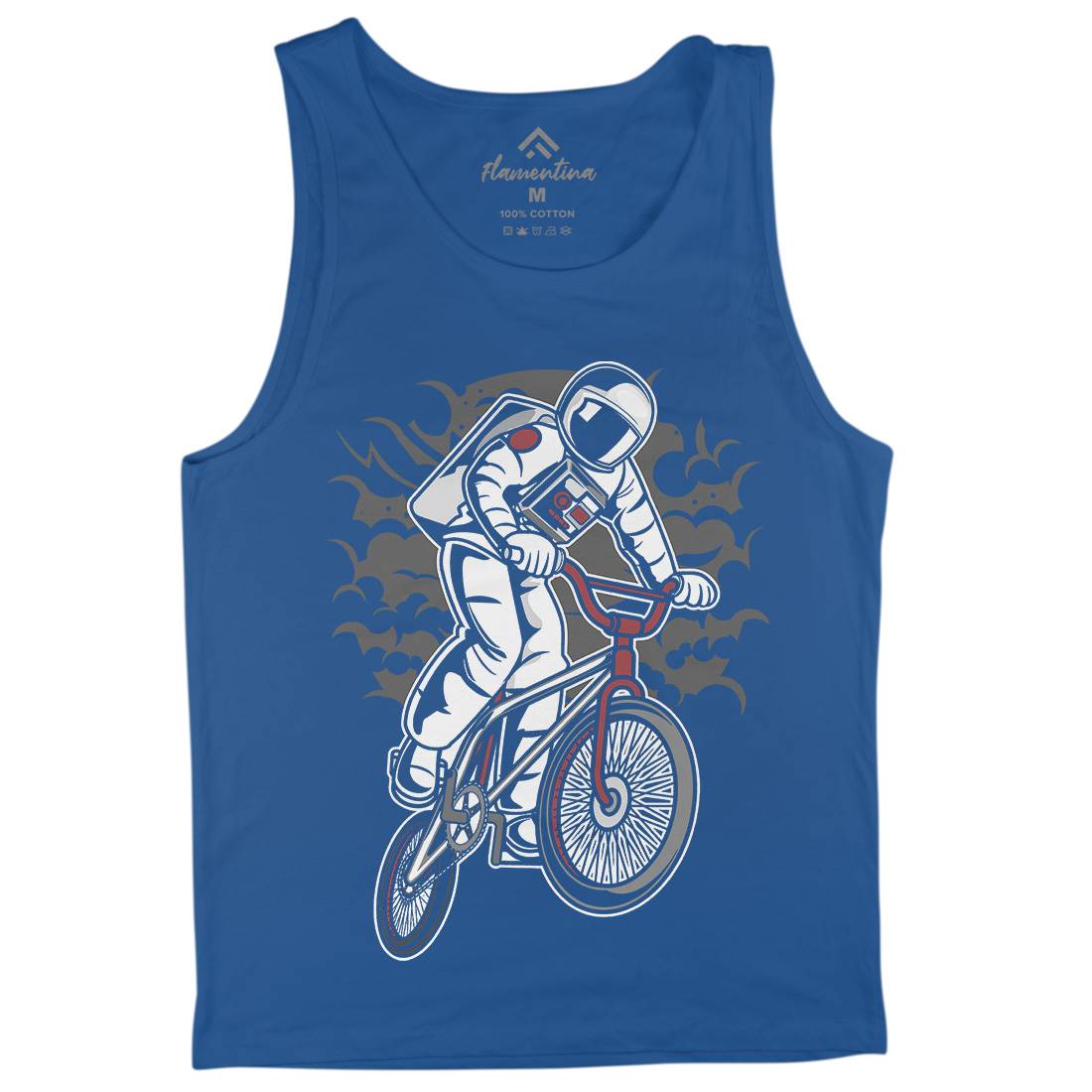Astronaut Bike Mens Tank Top Vest Space C308