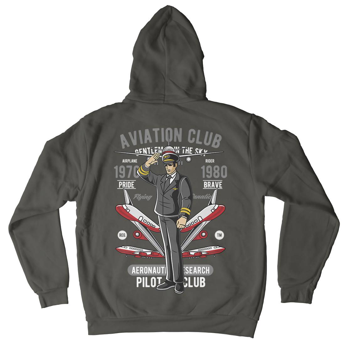 Aviation Club Kids Crew Neck Hoodie Sport C309