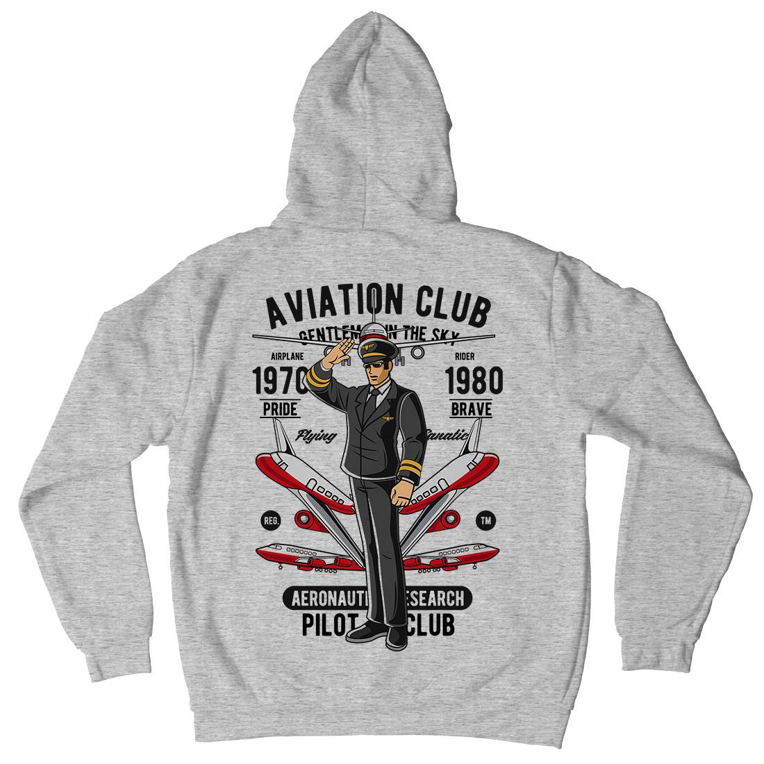 Aviation Club Kids Crew Neck Hoodie Sport C309