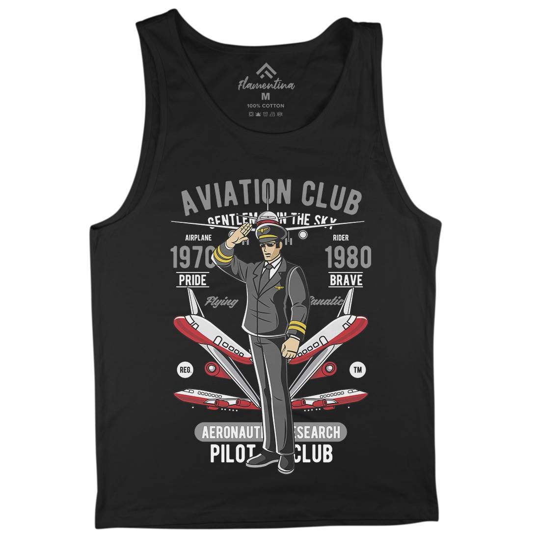 Aviation Club Mens Tank Top Vest Sport C309