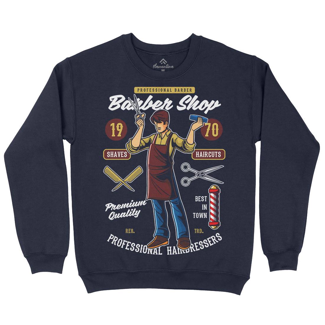 Shop Kids Crew Neck Sweatshirt Barber C310