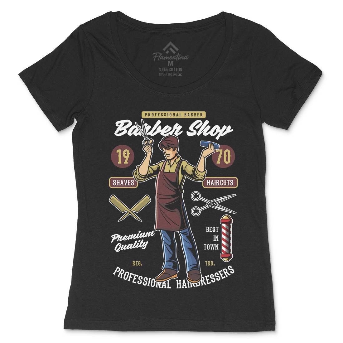 Shop Womens Scoop Neck T-Shirt Barber C310