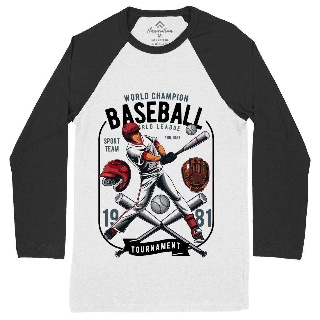 Baseball Mens Long Sleeve Baseball T-Shirt Sport C311