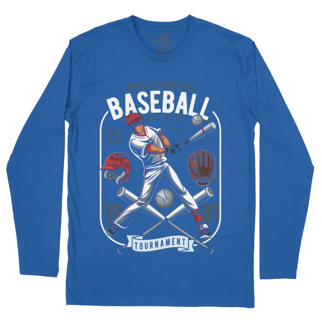 Baseball Mens Long Sleeve T-Shirt Sport C311