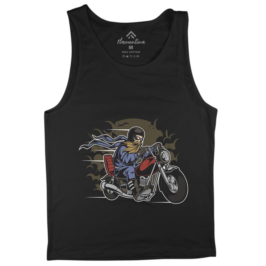 Bearded Biker Mens Tank Top Vest Motorcycles C312